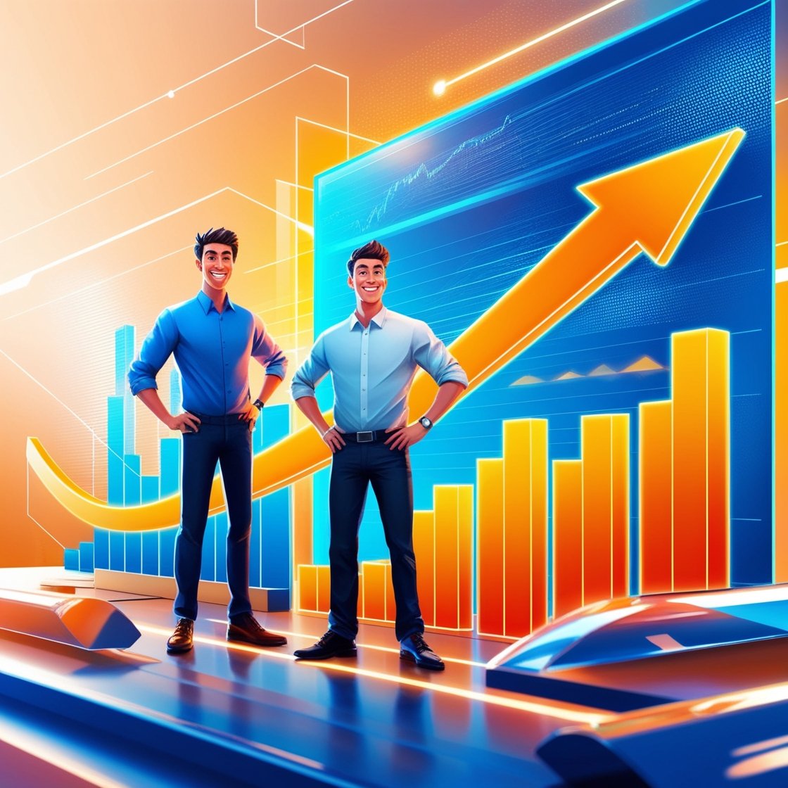 Default_Vibrant_digital_illustration_featuring_young_men_stand_0